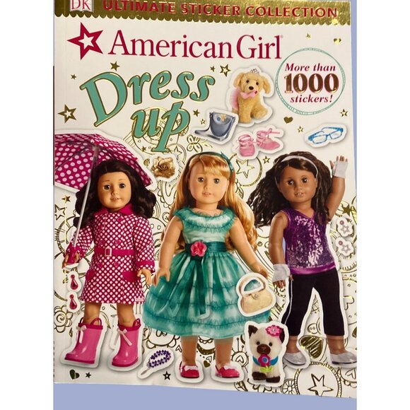 American Girl Ultimate Sticker Collection Dress Up Book With Stickers - Picture 1 of 15